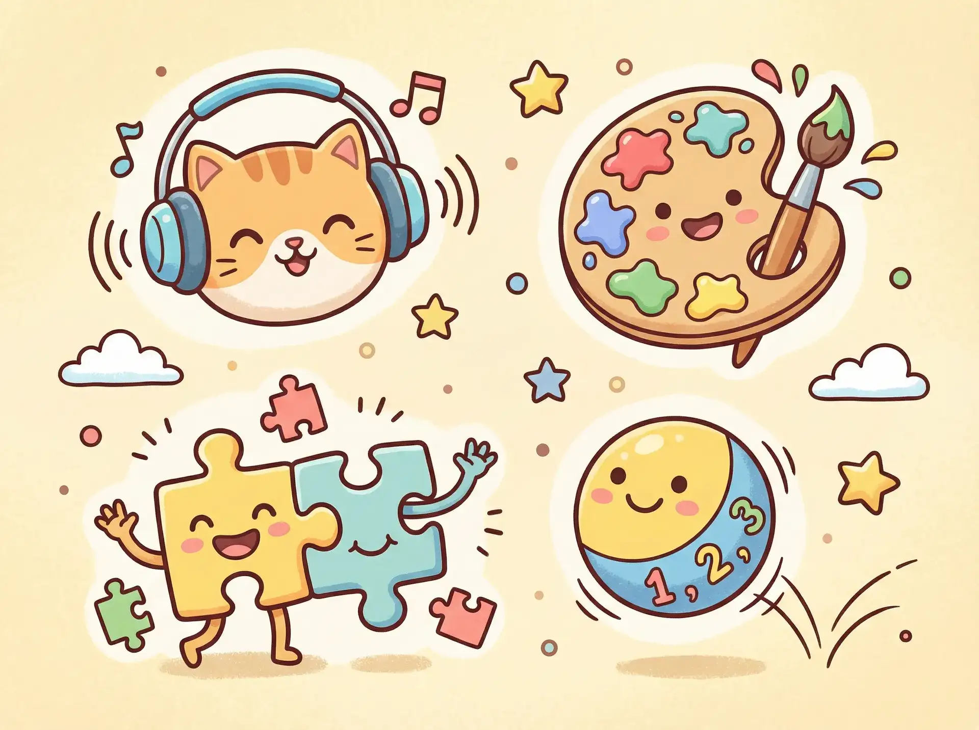 小朋友的手工作品 - 恋恋江湖 益智创作