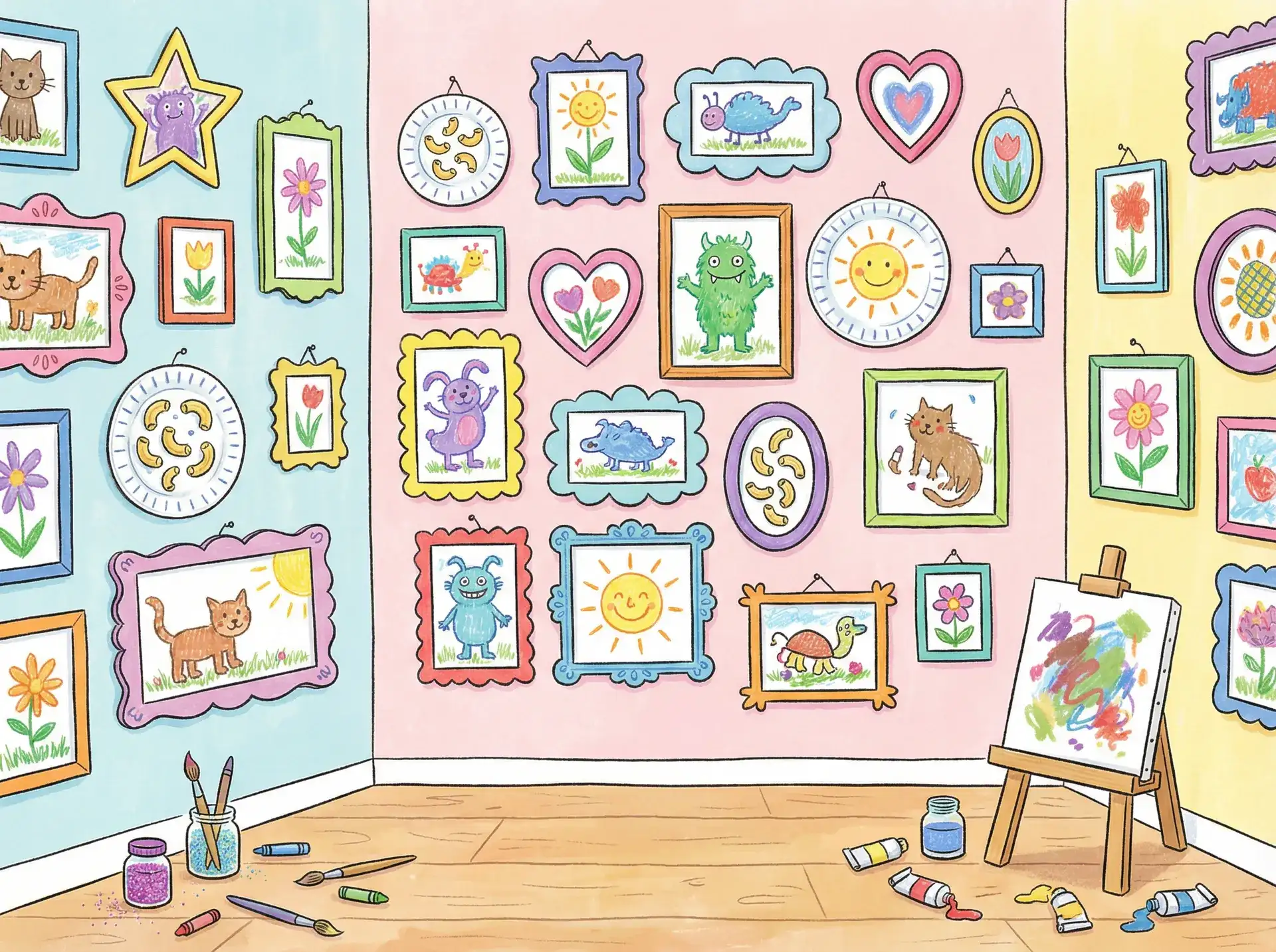 小朋友的彩色画作 - 恋恋江湖 创意展示